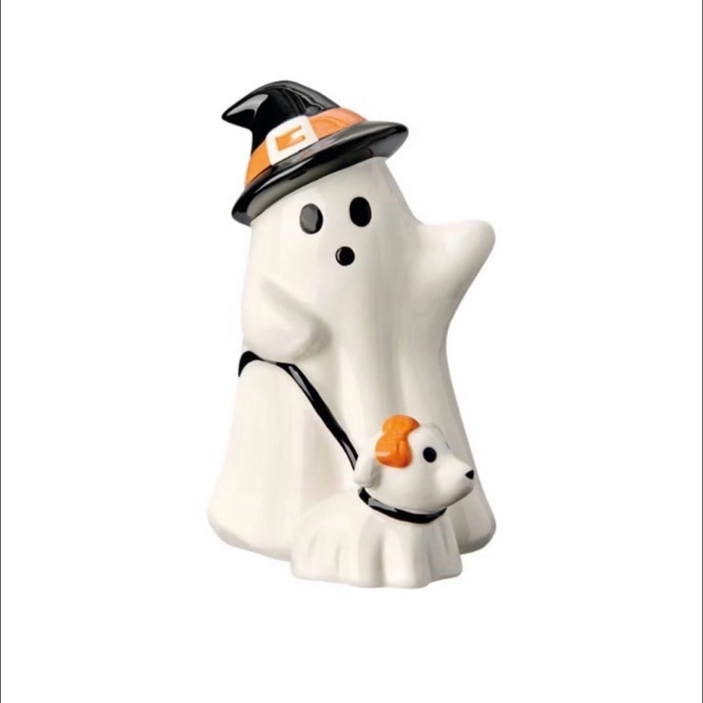 Ghost and Dog Halloween Figurine